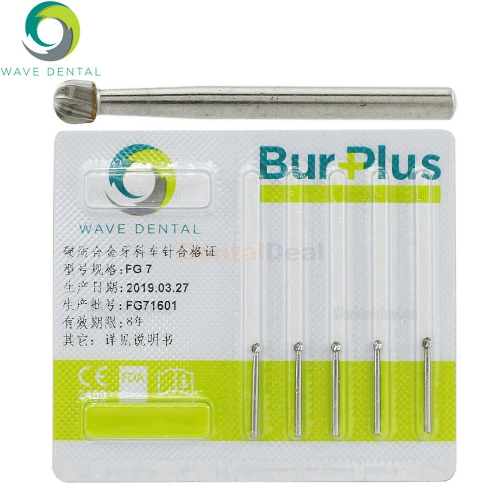 10Pcs FG 1/4 1/2 1 2 3 4 5 6 7 8# Dental Friction Grip Shank Round Carbide Burs